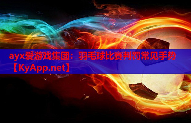 羽毛球比赛判罚常见手势