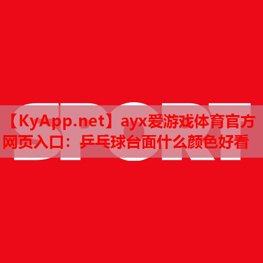 乒乓球台面什么颜色好看